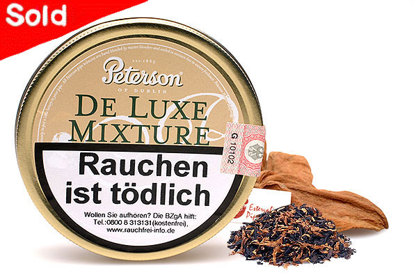 Peterson De Luxe Mixture Pfeifentabak 50g Dose